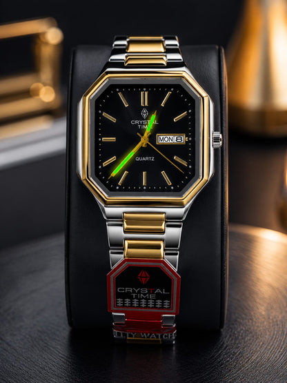 Crystal Time Premium Two-Tone Men’s Watch