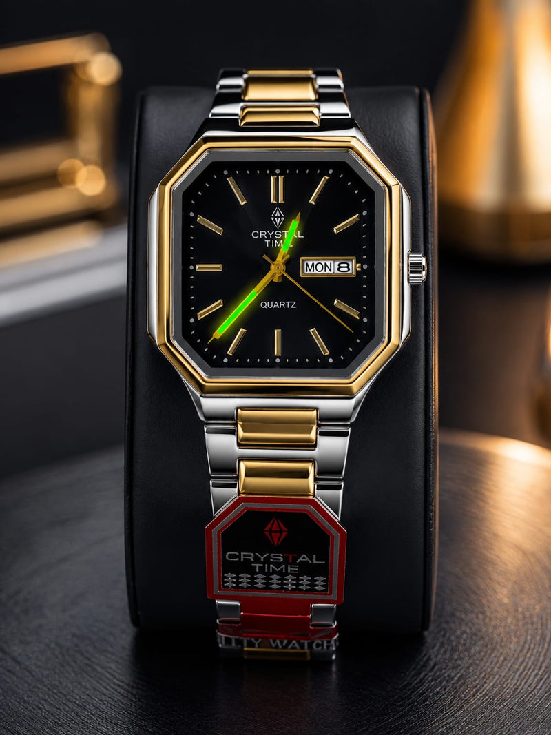 Crystal Time Premium Two-Tone Men’s Watch