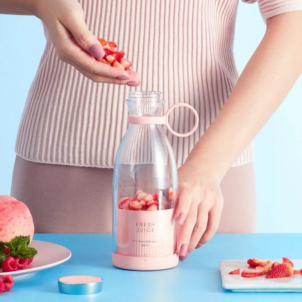 Portable Electric USB Juicer Bottle| 420 ML Rechargeable Mixers & Blender